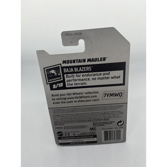 1 2019 Hot Wheels HW Baja Blazers Silver Mountain Mauler Zamac - Picture 4 of 4